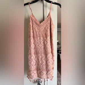 Xtraordinary Blush Lace Dress